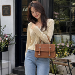 Bag Shoppe Women Brown Fashion Bags Tan Satchel - Warm Professional Bag for Office, Travel & Daily Use