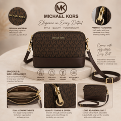 Michael Kors Signature Monogram Crossbody Sling Bag
