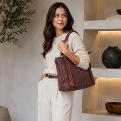 Bag Shoppe Women Brown Tote Bag - Stylish Everyday Bag for Office, Travel & Daily Use