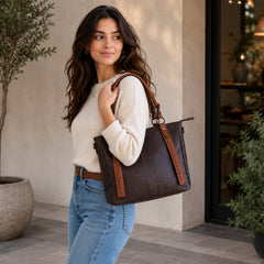 Bag Shoppe Women Coffee Tote Bag - Stylish Everyday Bag for Office, Travel & Daily Use