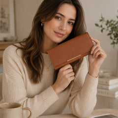 Bag Shoppe Women Brown Wallet - Compact Everyday Wallet for Cards, Cash & Daily Use