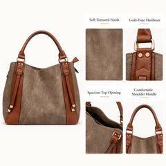 Bag Shoppe Women Apricot Tote Bag - Stylish Everyday Bag for Office, Travel & Daily Use