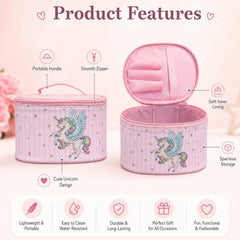 Bag Shoppe Women Pink Makeup Box - Spacious Cosmetic Storage Organizer for Travel & Daily Use