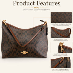 Bag Shoppe Women Coffee Premium Purse - Elegant Everyday Purse for Office, Travel & Daily Use