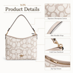 Bag Shoppe Women White Premium Purse - Elegant Everyday Purse for Office, Travel & Daily Use