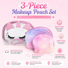 Bag Shoppe Women Light Pink Makeup Pouch - Compact Cosmetic Organizer for Travel & Daily Use