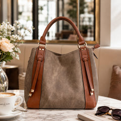 Bag Shoppe Women Apricot Tote Bag - Stylish Everyday Bag for Office, Travel & Daily Use