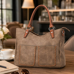 Bag Shoppe Women Apricot Tote Bag - Stylish Everyday Bag for Office, Travel & Daily Use