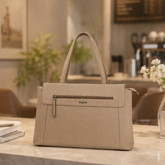 Bag Shoppe Women Apricot Big Size Handbag - Spacious Everyday Bag for Office, Travel & Daily Use