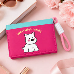 Bag Shoppe Women Dark Pink Wallet - Compact Everyday Wallet for Cards, Cash & Daily Use