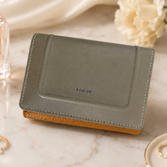 Bag Shoppe Women Green Wallet - Compact Everyday Wallet for Cards, Cash & Daily Use