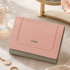 Bag Shoppe Women Pink Wallet - Compact Everyday Wallet for Cards, Cash & Daily Use