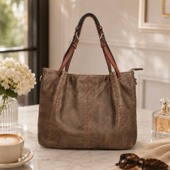 Bag Shoppe Women Apricot Tote Bag - Stylish Everyday Bag for Office, Travel & Daily Use