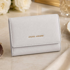 Bag Shoppe Women Light Grey Wallet - Compact Everyday Wallet for Cards, Cash & Daily Use