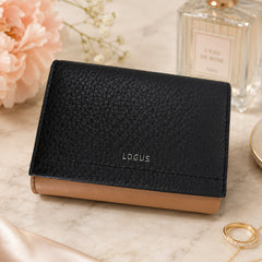 Bag Shoppe Women Black Wallet - Compact Everyday Wallet for Cards, Cash & Daily Use