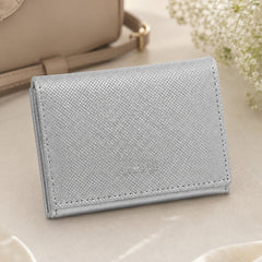 Bag Shoppe Women Silver Wallet - Compact Everyday Wallet for Cards, Cash & Daily Use