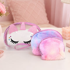 Bag Shoppe Women Light Pink Makeup Pouch - Compact Cosmetic Organizer for Travel & Daily Use