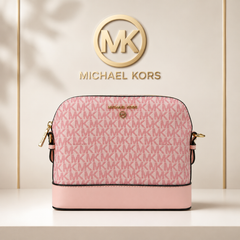 Michael Kors Signature Pink Crossbody Sling Bag with Adjustable Strap