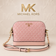 Michael Kors Signature Pink Crossbody Sling Bag with Adjustable Strap