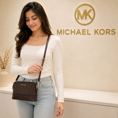 Michael Kors Signature Monogram Crossbody Sling Bag