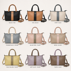 Bag Shoppe Women Sling Bag - Compact Mini Shoulder Bag with Detachable Strap & Zip Closure