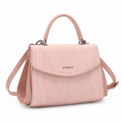 Bag Shoppe Women Purse - Elegant Textured Handbag with Top Handle & Detachable Shoulder Strap