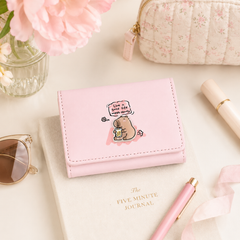 Bag Shoppe Cute Women Wallet - Compact Trifold Wallet with Cartoon Design, Card Slots & Cash Compartment