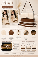 ETTOII Dual-Belt Premium Shoulder & Crossbody Bag