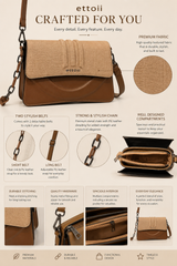 Ettoii Premium Dual-Strap Sling Purse