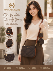 Michael Kors inspired 3-in-1 Signature Crossbody Purse