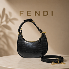 Women’s Croc Texture Shoulder & Sling Bag (Double belt options)– Superior Quality Assured