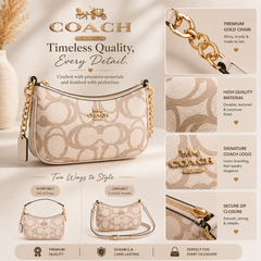 Coach Signature Mini Shoulder Bag – Elegant, Versatile & Timeless