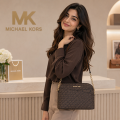 Michael Kors Signature Brown Crossbody Sling Bag for Women